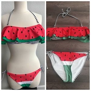 OP Watermelon Ruffle Top Bikini