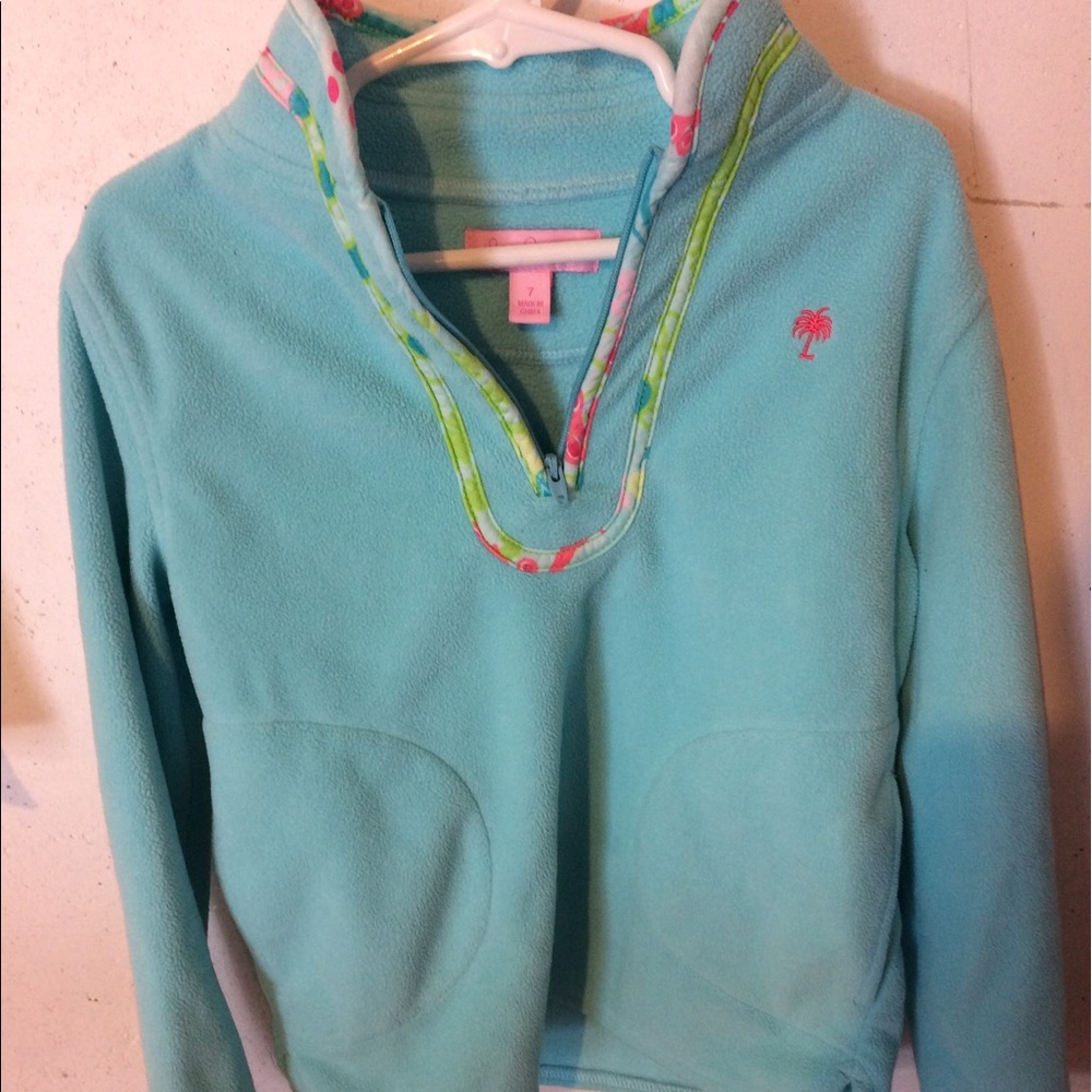 Girls Lilly Pulitzer pull over fleece