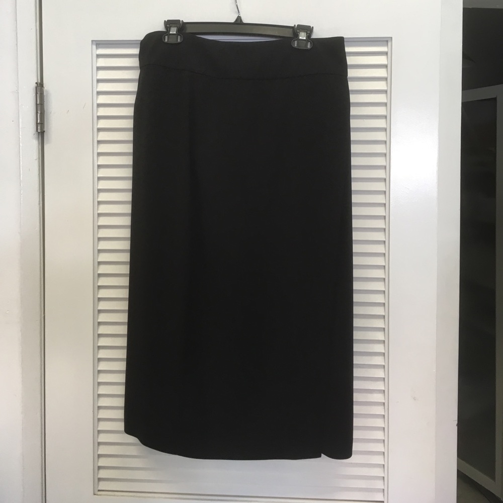 Vince Black Faux Wrap Skirt