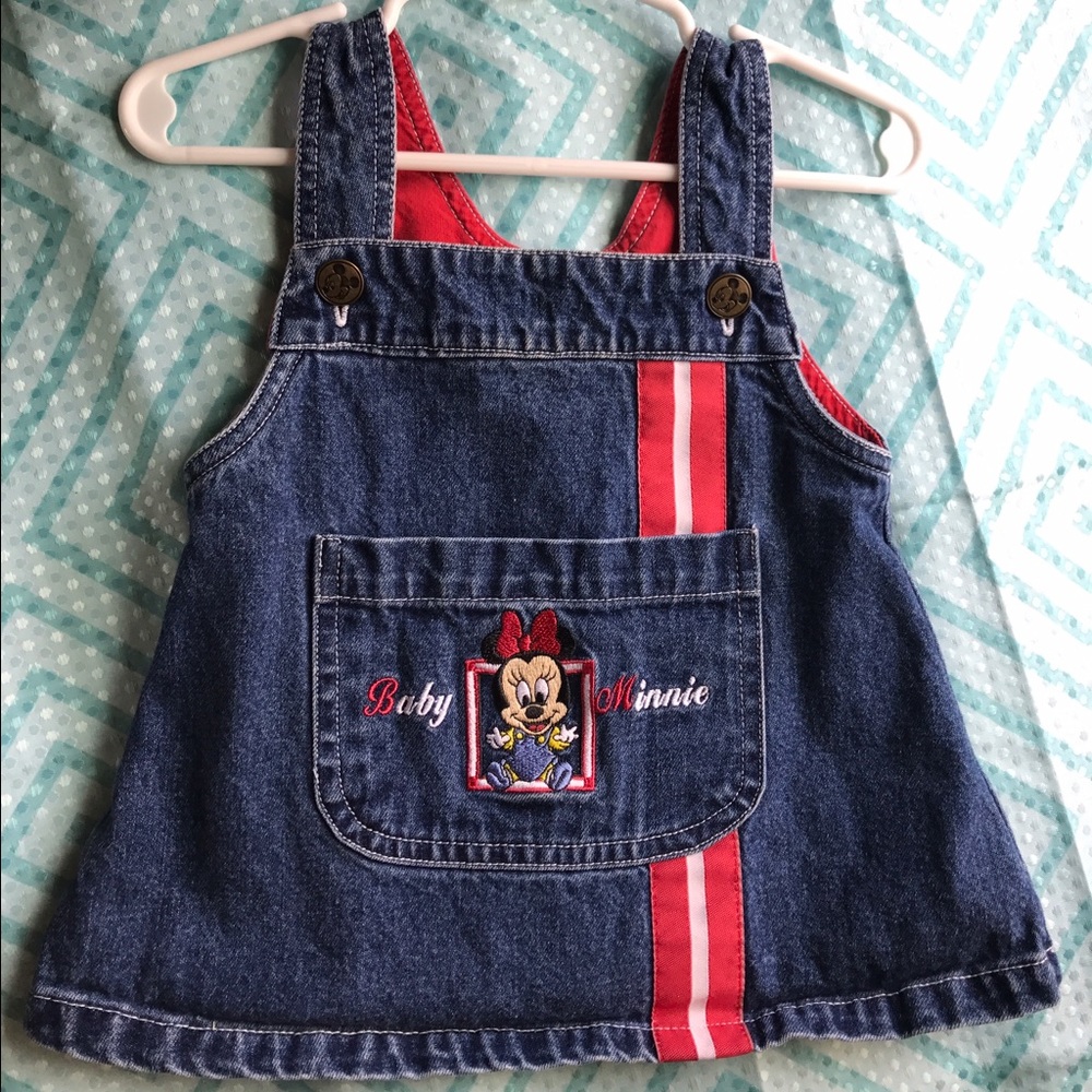 Minnie Mouse jean dress❣️