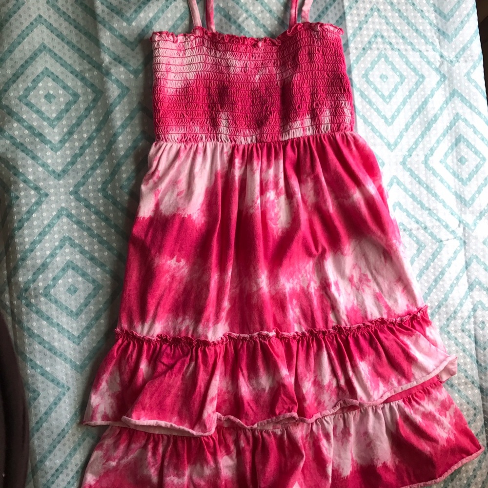 Children's place Pink tye dye tank dress💕