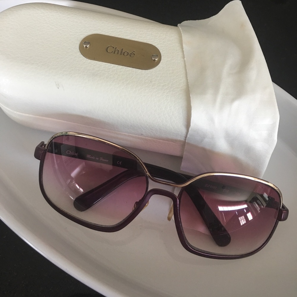 Authentic Chloe sunglasses- Violet