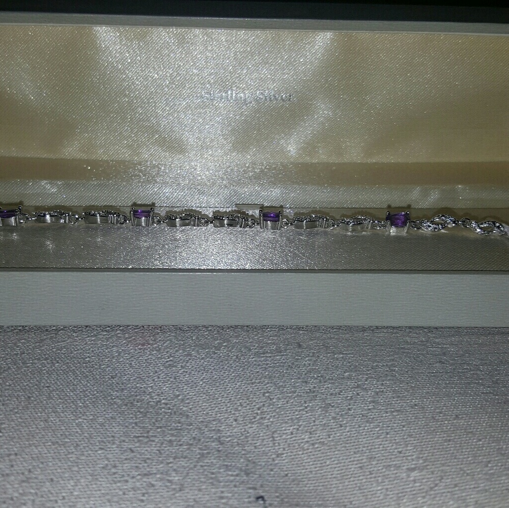 Genuine amethyst/Diamond never used or best offer