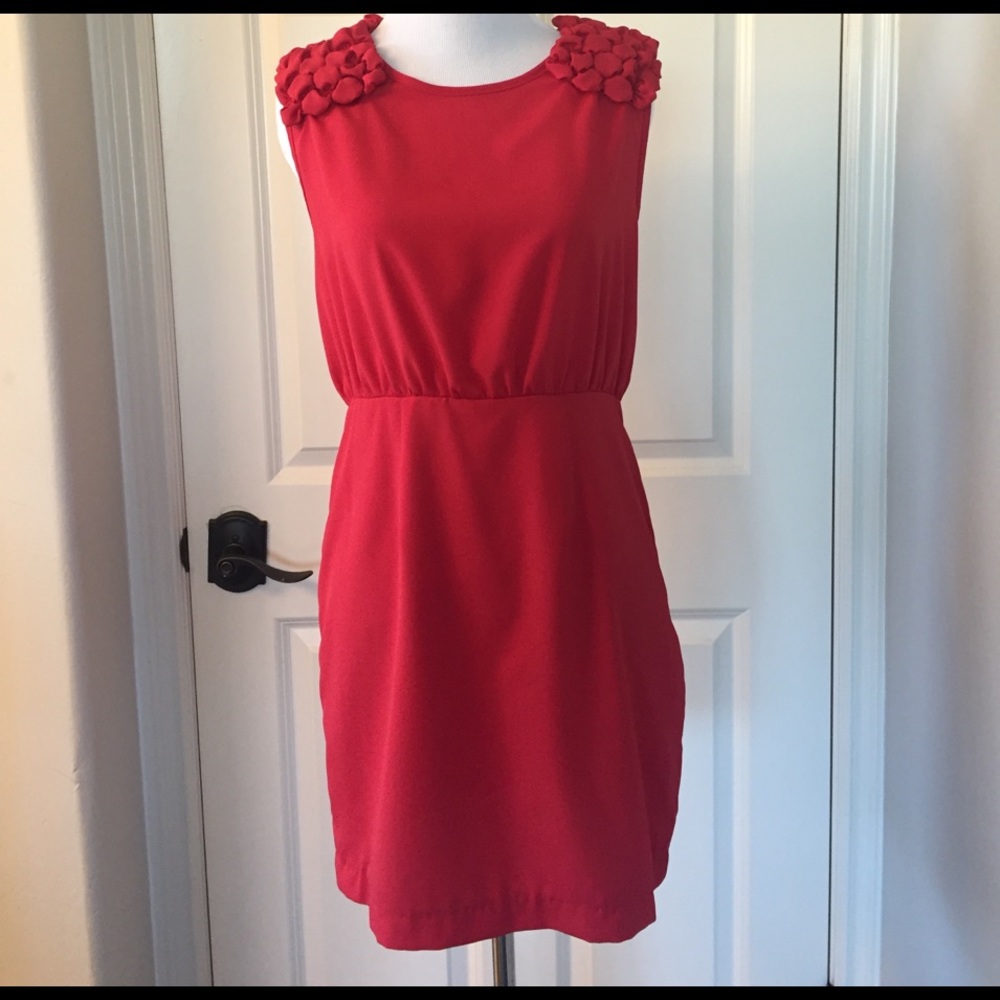 Red cocktail dress