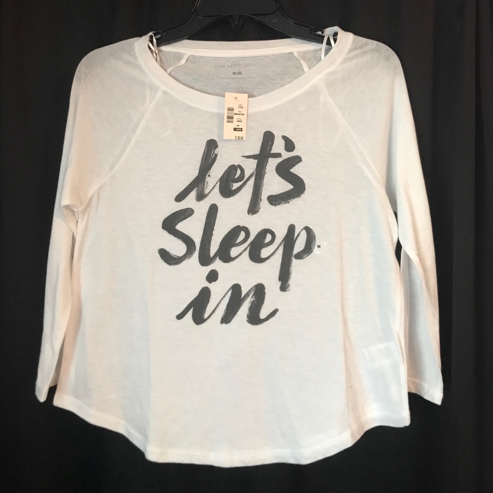 Aeropostale "lets sleep in" lounge shirt