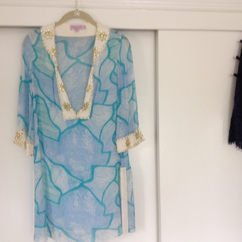 100% silk tunic top/dress