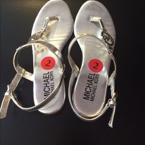 Silver Michael Kors sandals