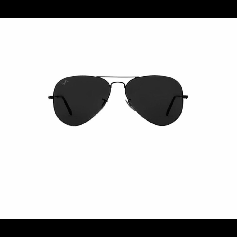 Black aviator ray bans