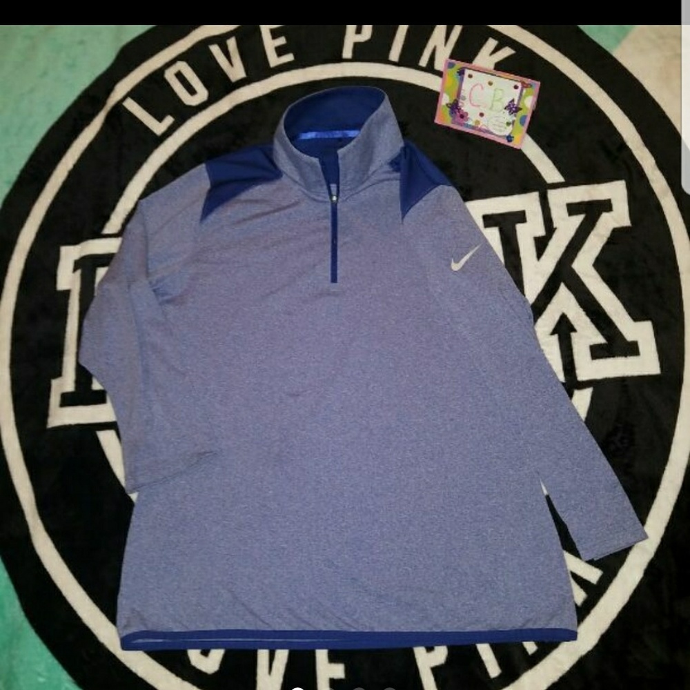 (L) Nike Dri-Fit quater zip pullover