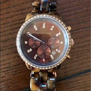 Michael Kors Tortoise/ Rose Gold Watch