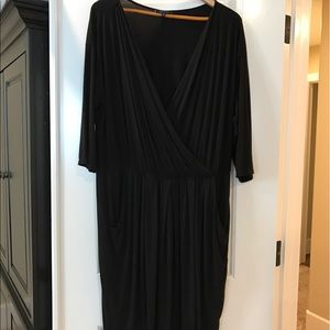 Anne Klein black dress with pockets