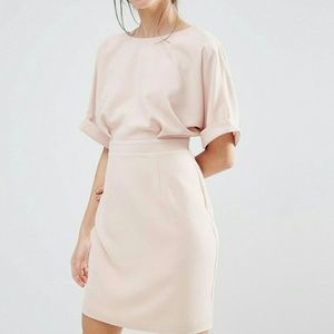 Asos Petite Mini Woven Dress Blush