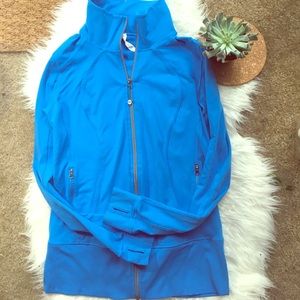 Lululemon Define Skye Blue Fill Zip Jacket Sz 10