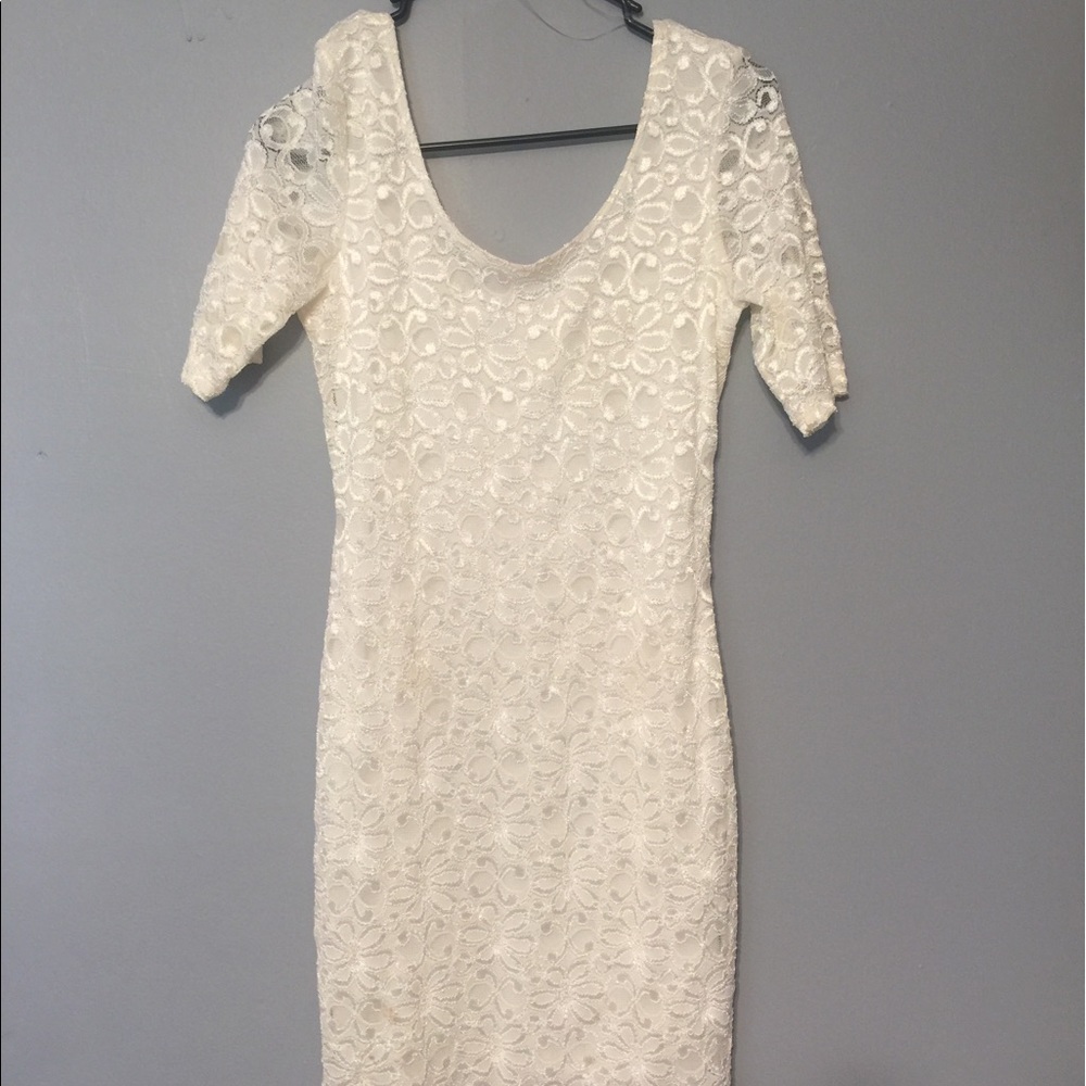 Cream colored Lacey dress