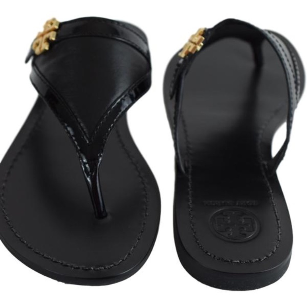 SOLD NIB Tory Burch Eloise Flat Thong Patent - Picture 3 of 8