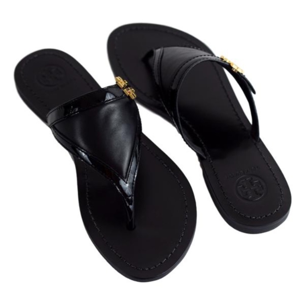 SOLD NIB Tory Burch Eloise Flat Thong Patent - Picture 5 of 8