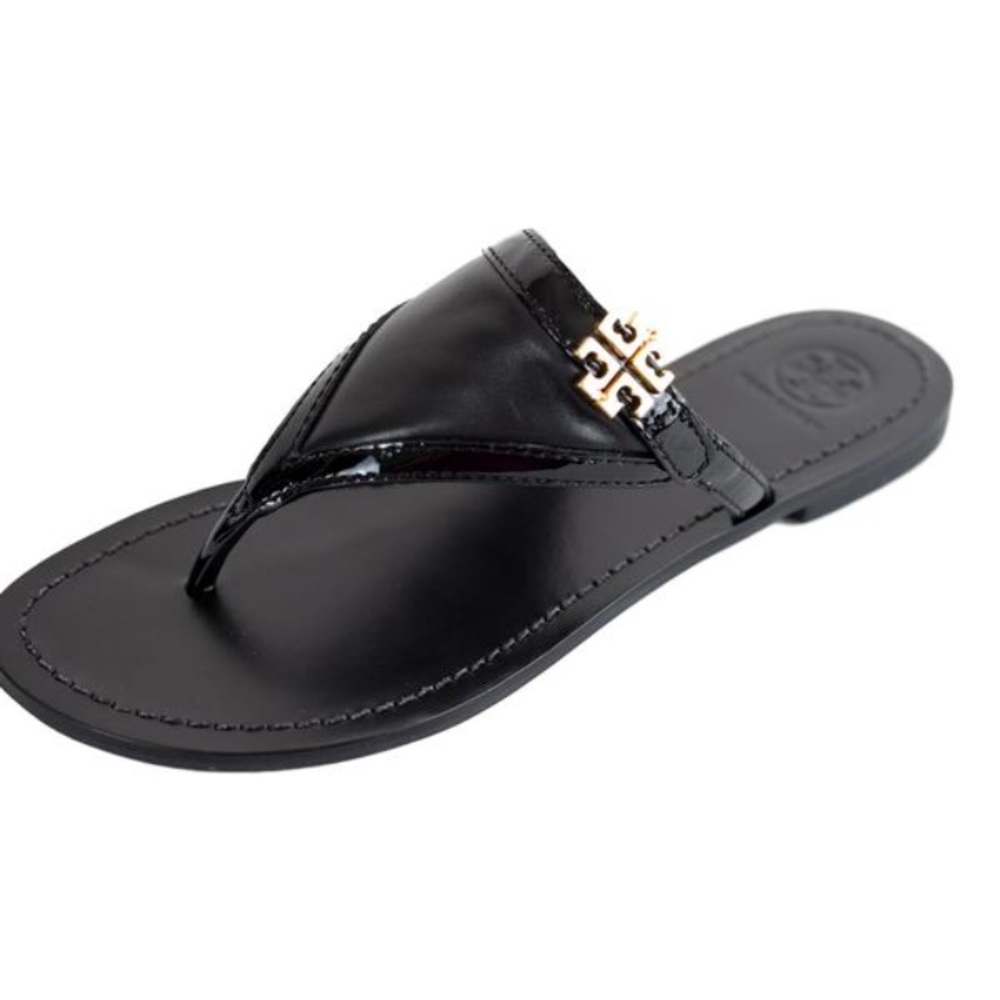 SOLD NIB Tory Burch Eloise Flat Thong Patent - Picture 6 of 8