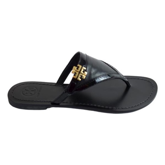 SOLD NIB Tory Burch Eloise Flat Thong Patent - Picture 2 of 8