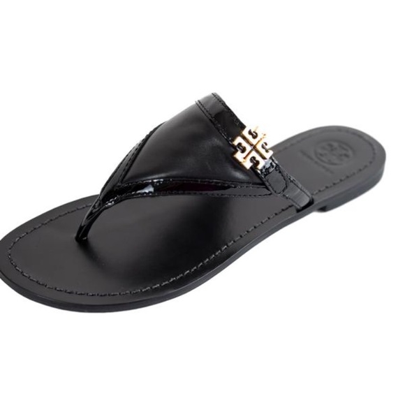 SOLD NIB Tory Burch Eloise Flat Thong Patent - Picture 6 of 8