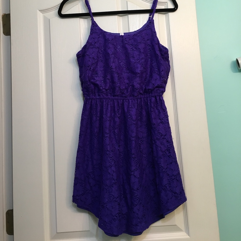 Target Lace Purple Tank Top Dress