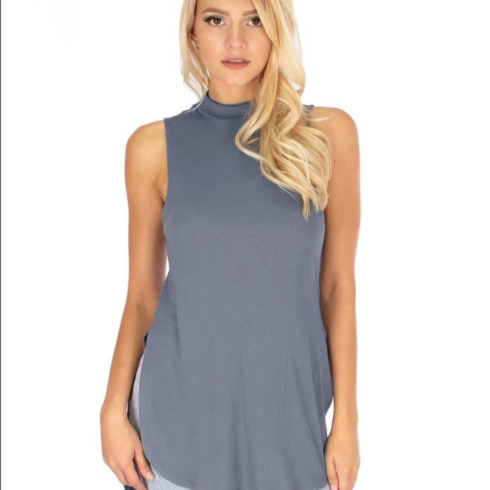Flirting With Danger Ribbed Cut-Out Top