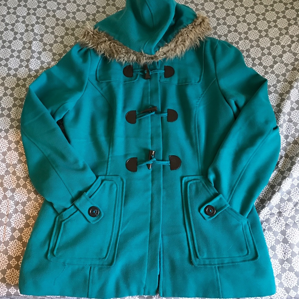 Real Jacket with Faux Fur Hoodie