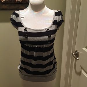 3 for $15 Black and gray top.