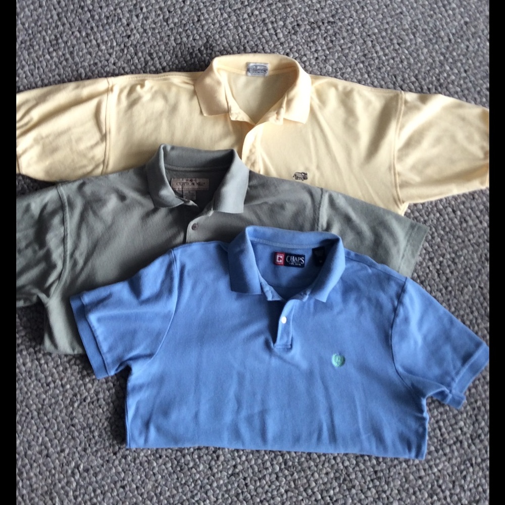 Three Men's Polo Shirts