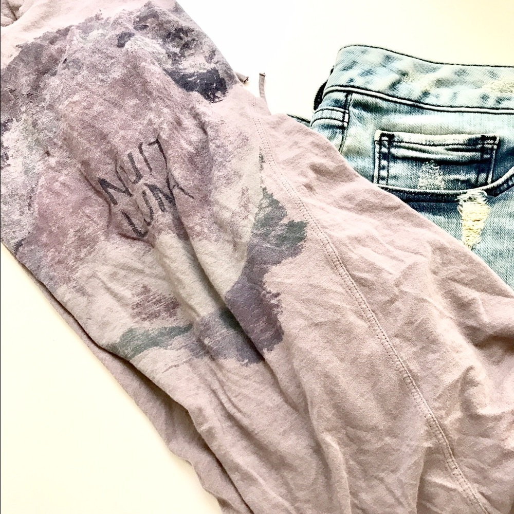 Free People high low boho top