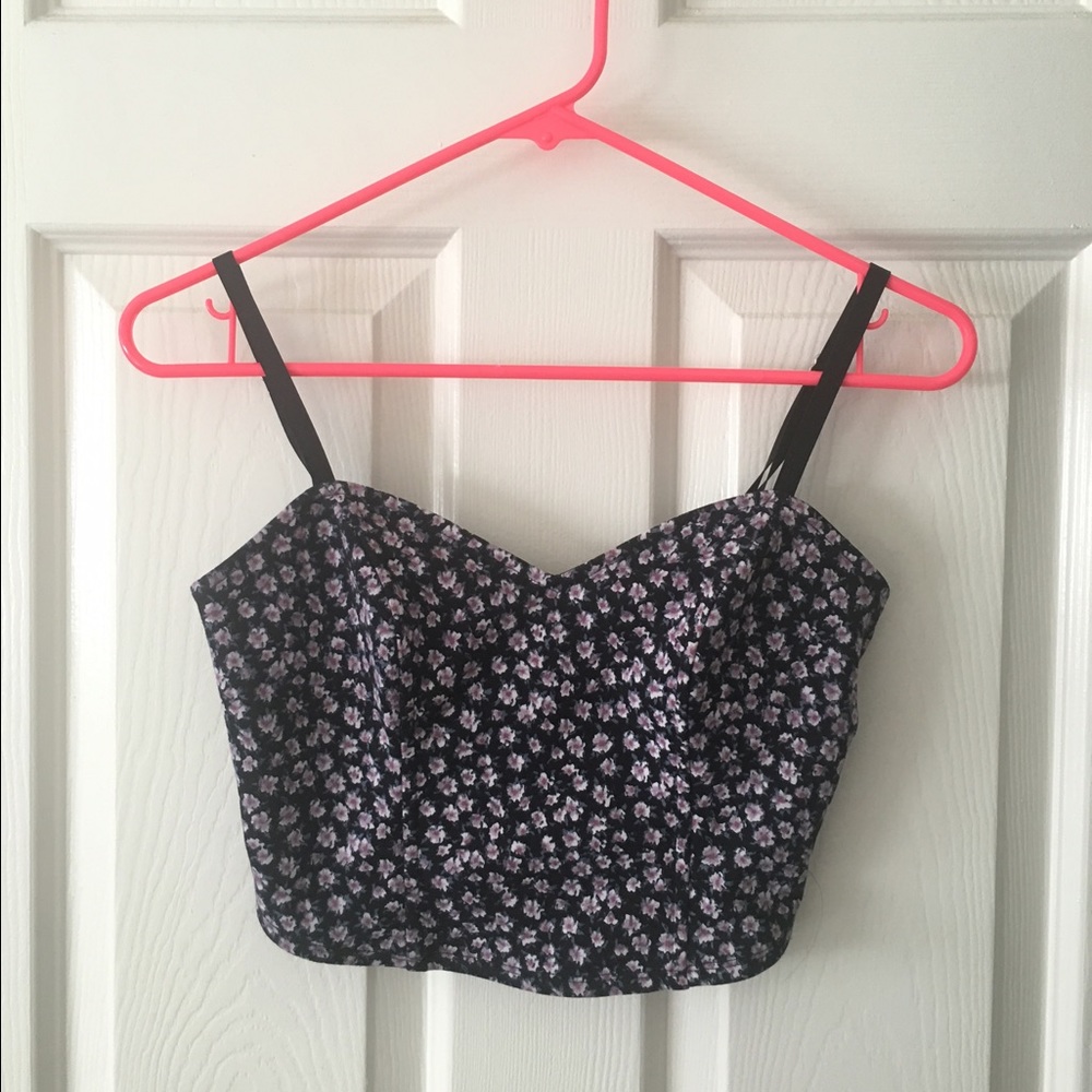 Urban Outfitters kimchi blue floral bustier top