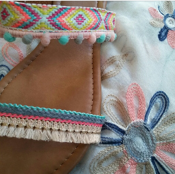 //The Jasmine// Nude Aztec print Sandal - Picture 6 of 6