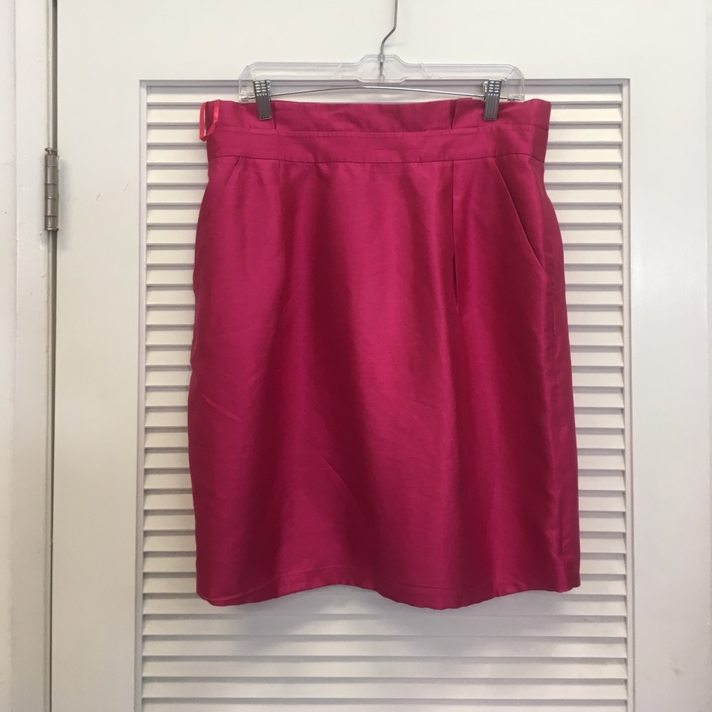 Kate Spade Pink New York Silk Knee-Length Skirt
