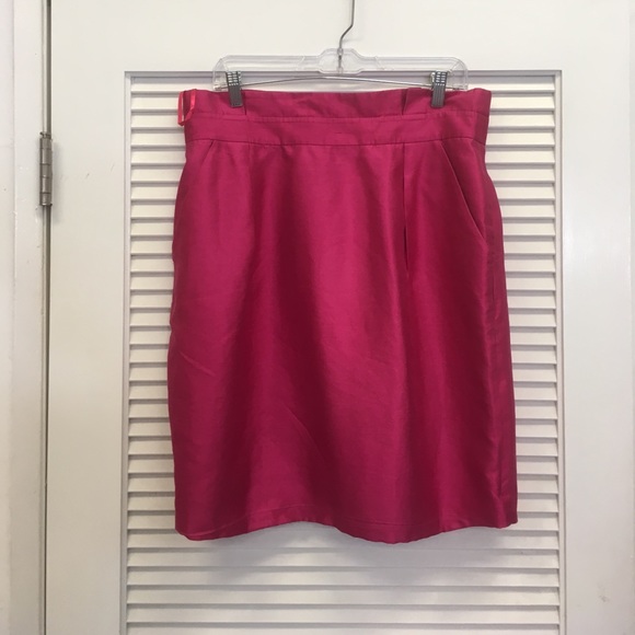 Kate Spade Pink New York Silk Knee-Length Skirt - Picture 1 of 3