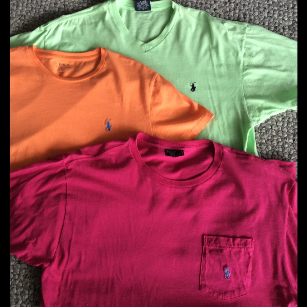 Three Men's Ralph Lauren Polo Tees