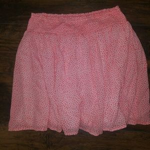 Old Navy coral floral skirt
