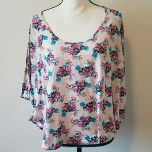 Floral Pink Flowy Blouse