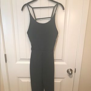 Missguided long forest green romper high quality 6