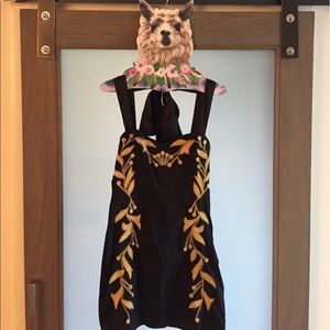 Free People Gold and Black Dress