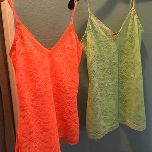 Lace camisoles from calypso