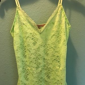 Lace cami from calypso GREEN SIZE MEDIUM only