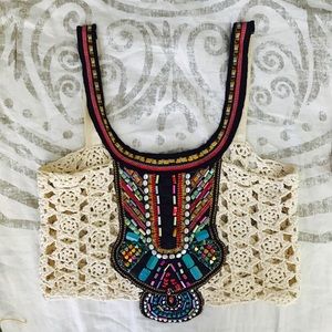 Crochet Embellished Top