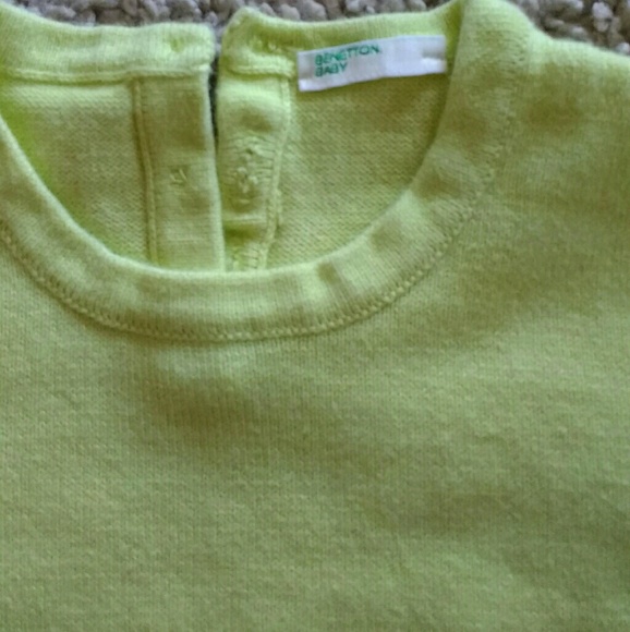 Donated colors of Benetton Toddler dress 9-12 m. - Picture 2 of 4