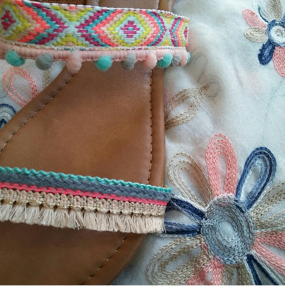 //The Jasmine// Nude Aztec print Sandal - Picture 7 of 7