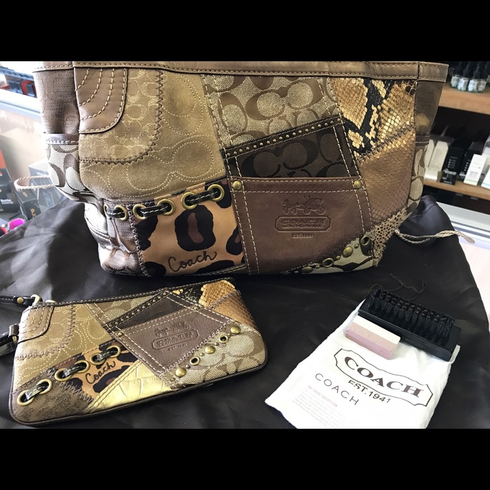 Coach purse Soho bag and matching wristlet