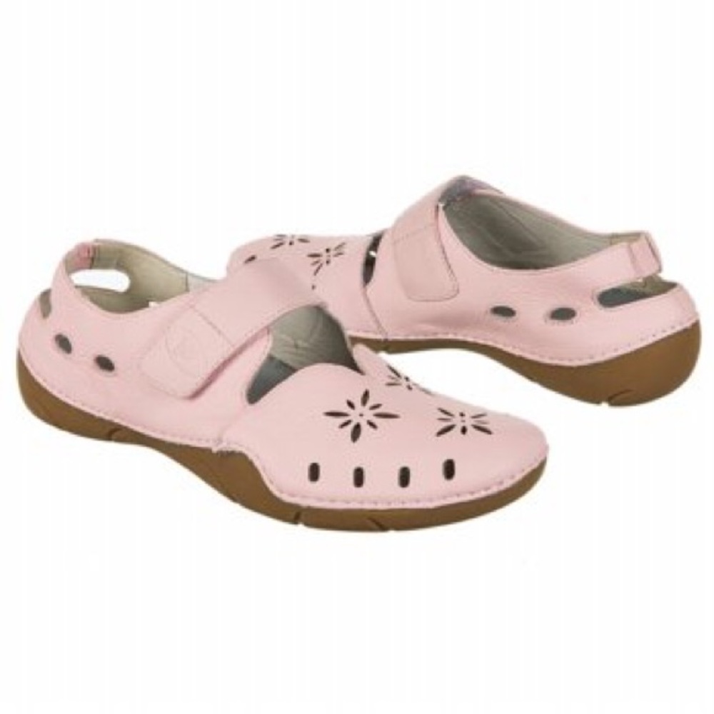 Propet Chickadee Walking Shoes Pink Leather 9