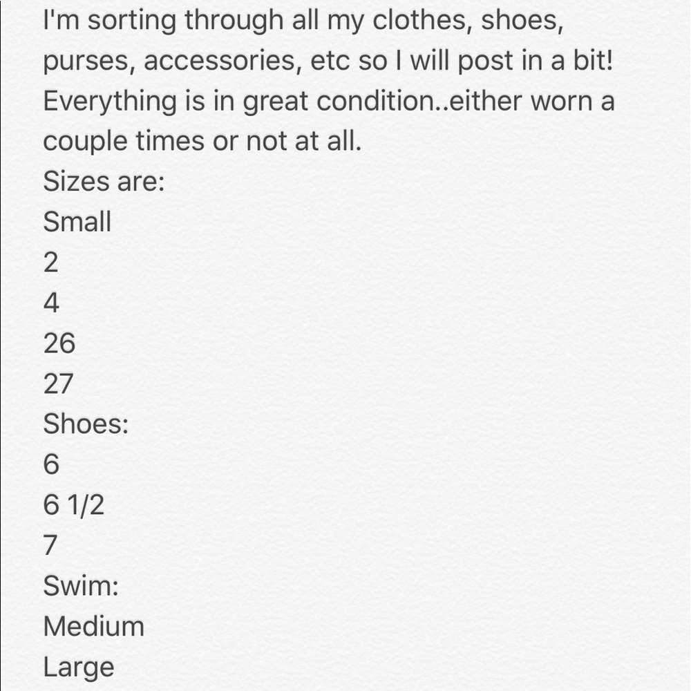Clothes, shoes, accessories, swim, and more!