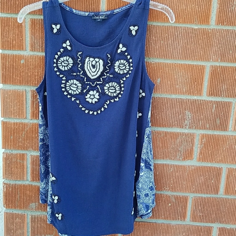 Lucky Brand embroidered Top