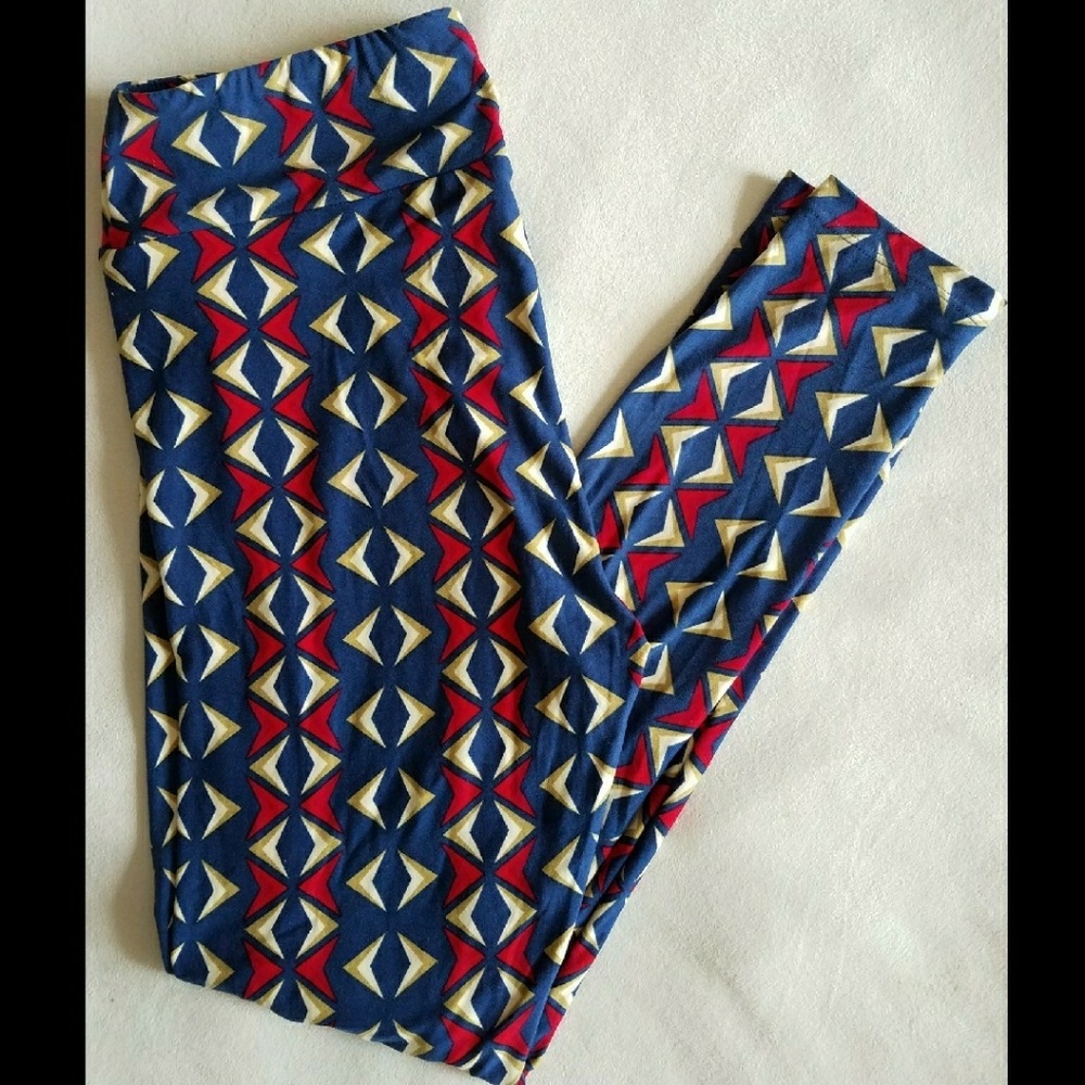 New LuLaRoe Americana leggings TC Red Blue USA