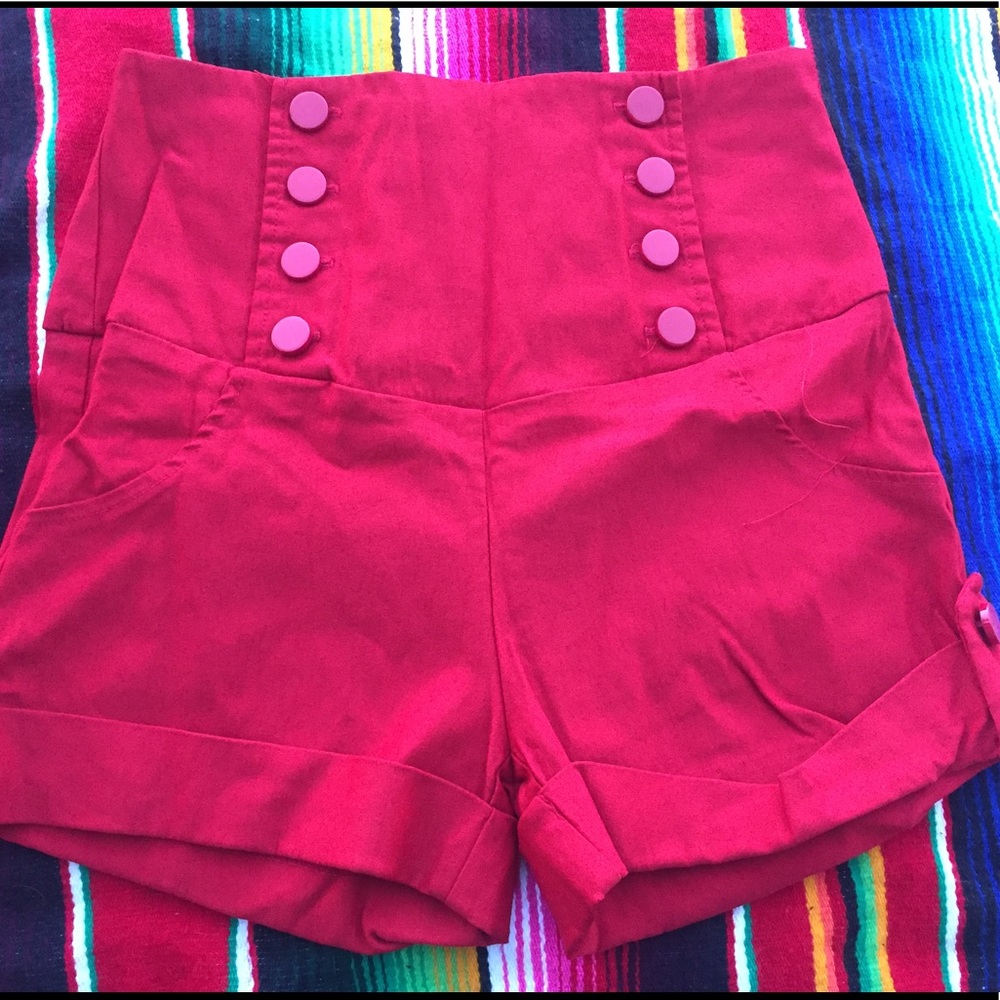High waisted shorts