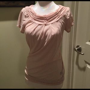3 for $15 Light pink sheet sparkle top.
